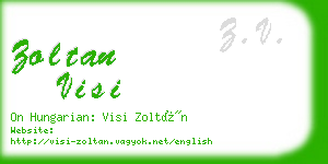 zoltan visi business card